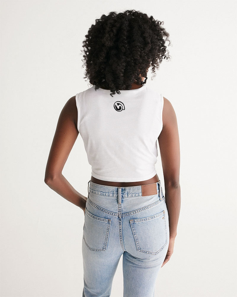 BPE Scared Money Logo Black 2D Women's  All-Over Print Twist-Front Tank