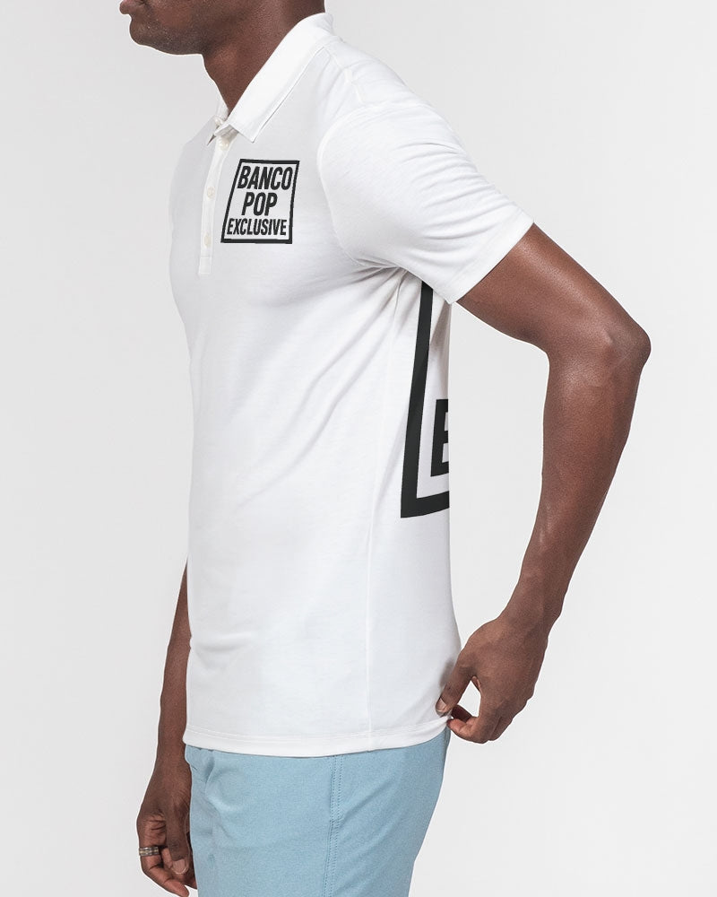 BPE BIG BOX LOGO  Men's All-Over Print Slim Fit Short Sleeve Polo