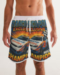 BPE NASCAR blue Men's All-Over Print Swim Trunk