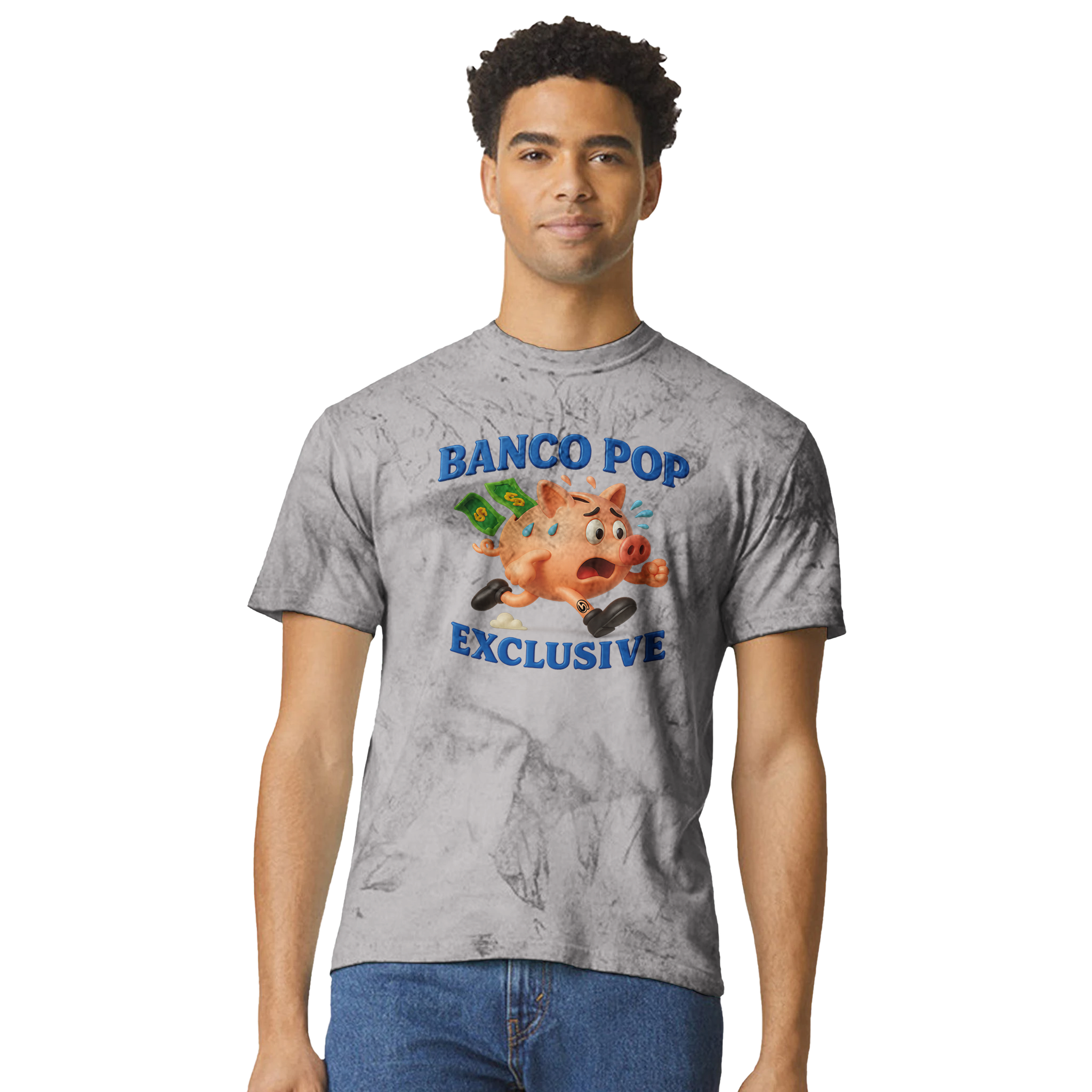 BPE Scared Piggy T Shirt Unisex - Unisex Heavyweight Tie-Dye Crewneck T-Shirt | Comfort Colors 1745