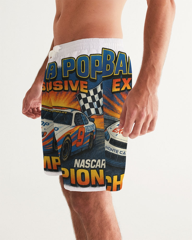 BPE NASCAR blue Men's All-Over Print Swim Trunk