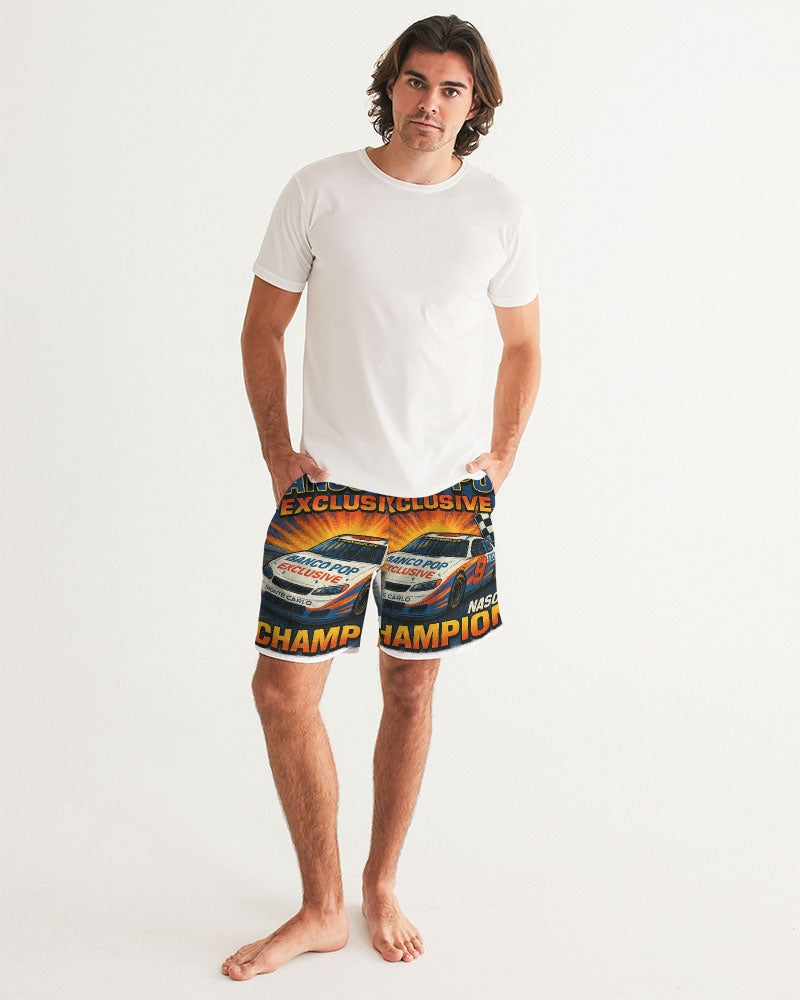 BPE NASCAR blue Men's All-Over Print Swim Trunk