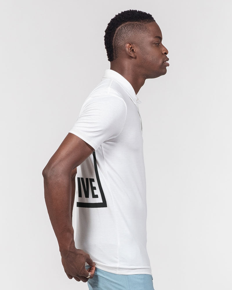BPE BIG BOX LOGO  Men's All-Over Print Slim Fit Short Sleeve Polo