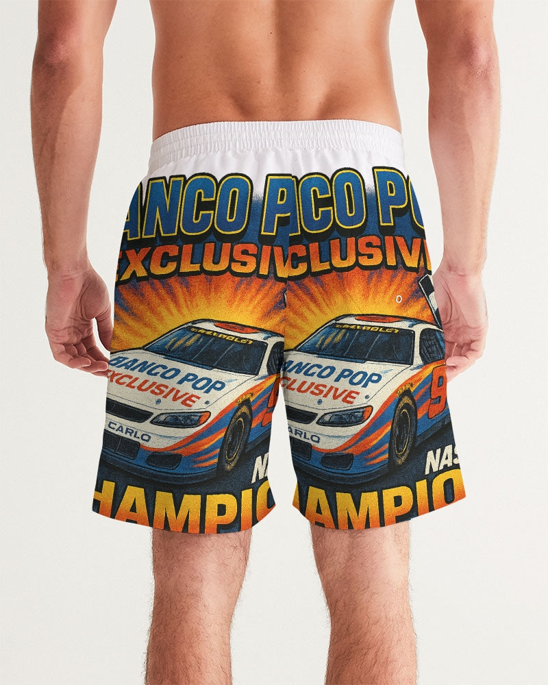 BPE NASCAR blue Men's All-Over Print Swim Trunk
