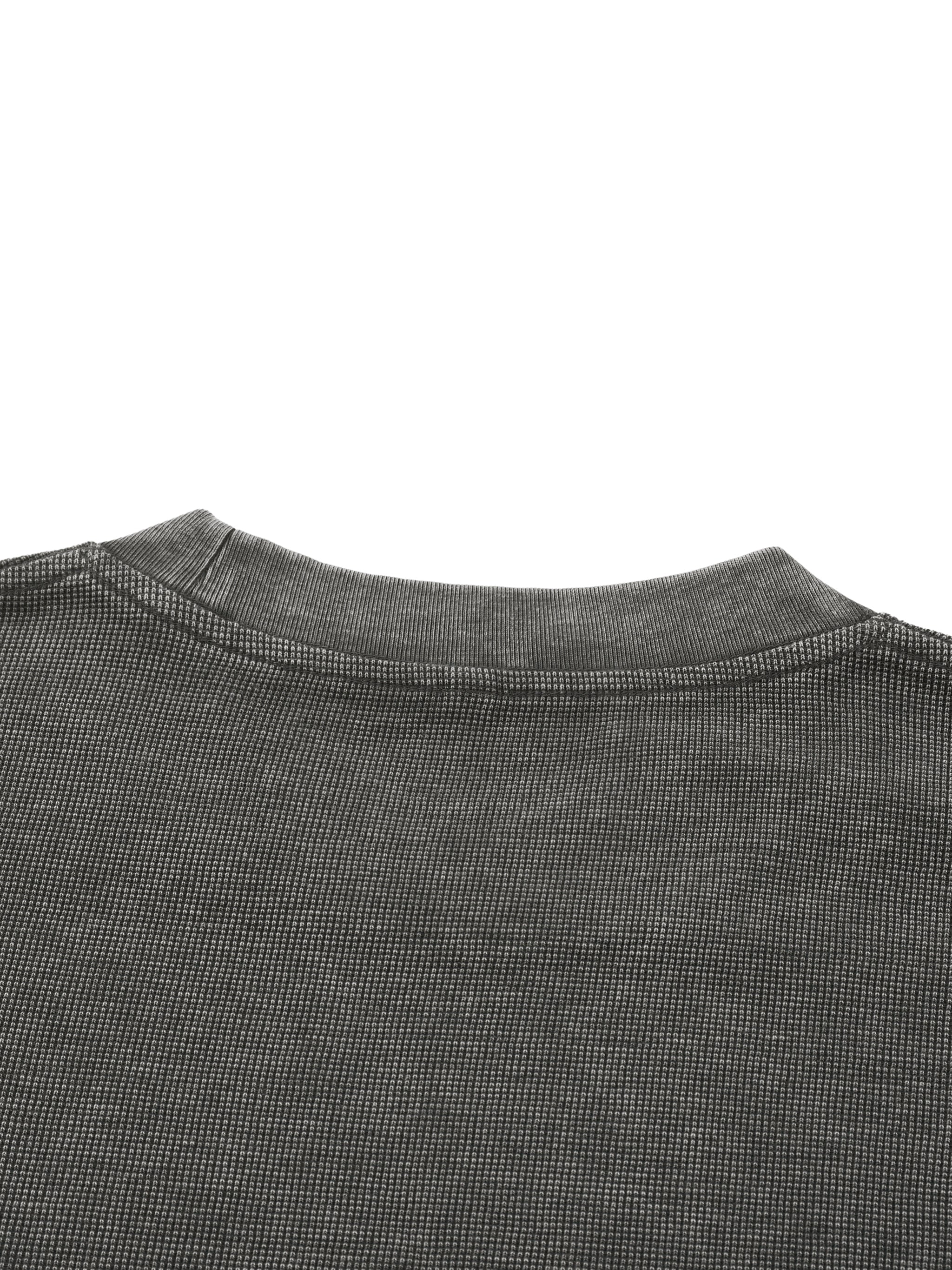 BPE Skull Mineral Wash Waffle Knit T-Shirt