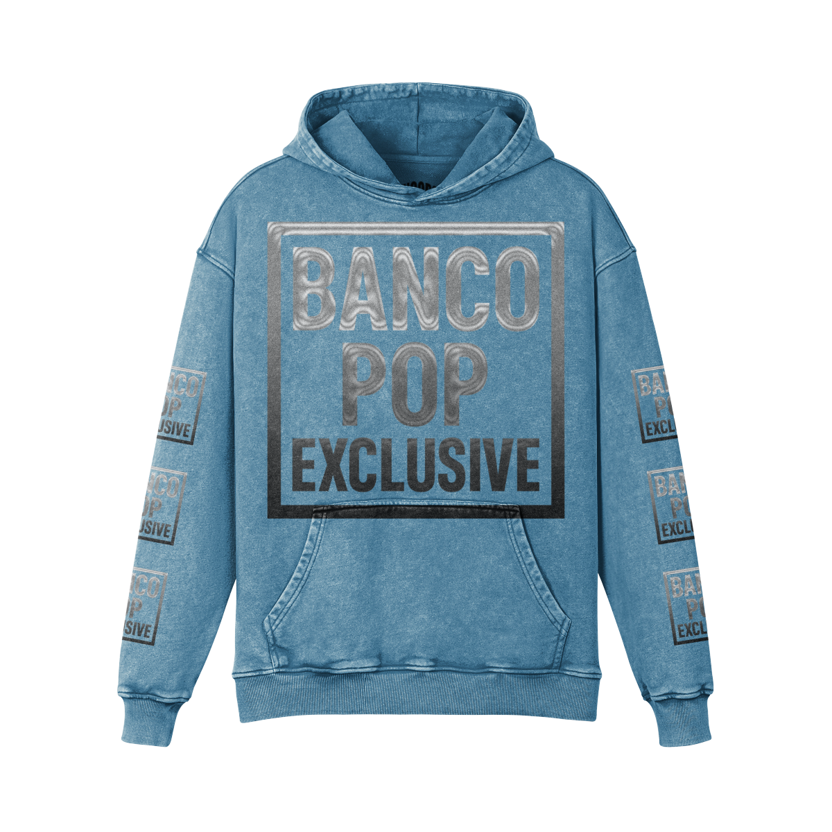 BPE Faded Big Box Logo Vintage Hoodie